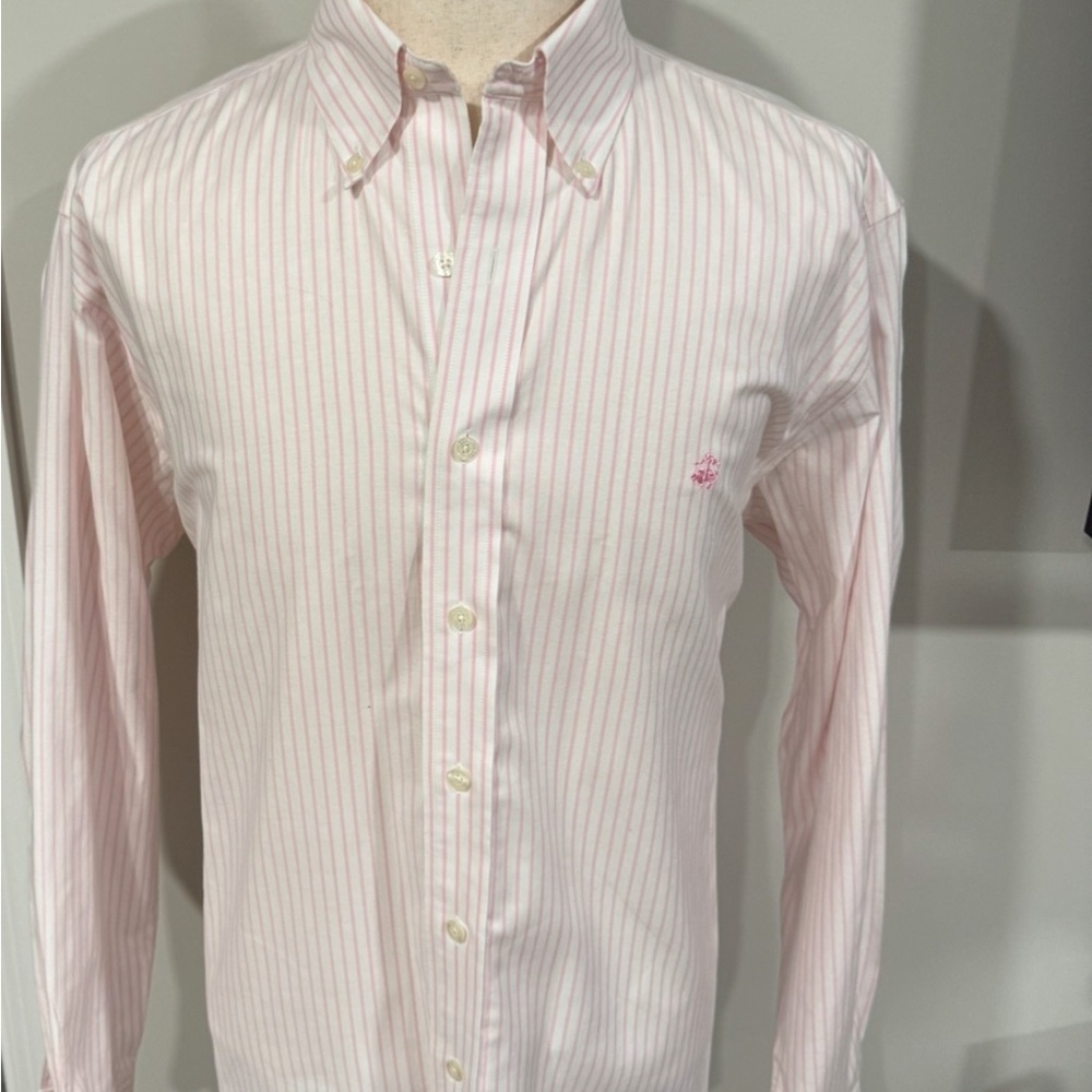 Brooks Brothers Light Pink Striped Button Down Shirt